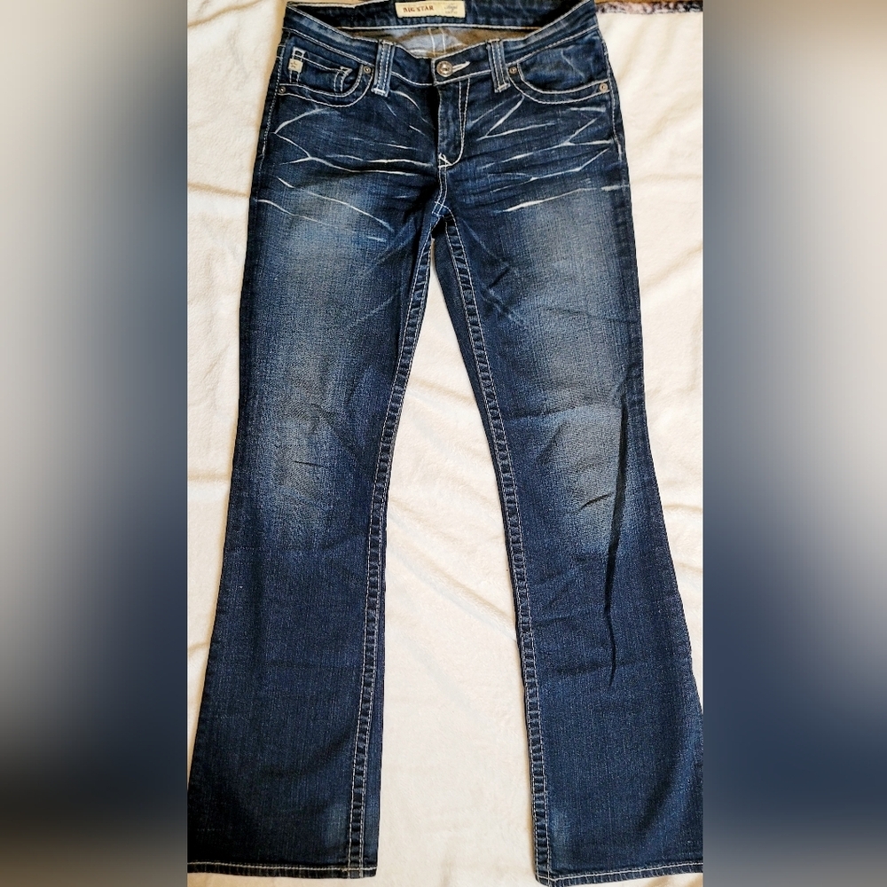 WOMENS BIG STAR HAZEL CURVY FIT BOOTCUT STRETCH FIT JEANS SIZE 27R X 31